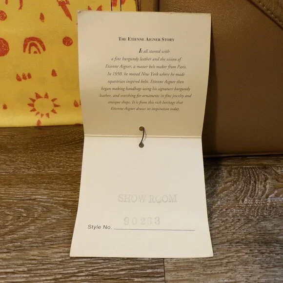 ETIENNE AIGNER NEW Women's Golden Leather Small Crossbody Purse 7"x7"x2.5" - Picture 14 of 15